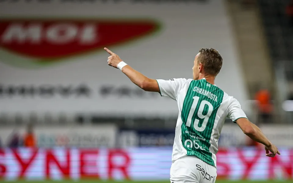 Jediný gól Jablonce vstřelil ve 29. minutě zápasu Jan Chramosta.