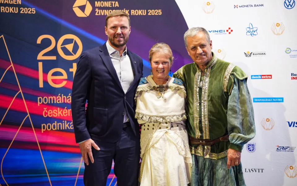 Zleva Luboš Hajský, Irena Štěpánková a Bohumil Štěpánek