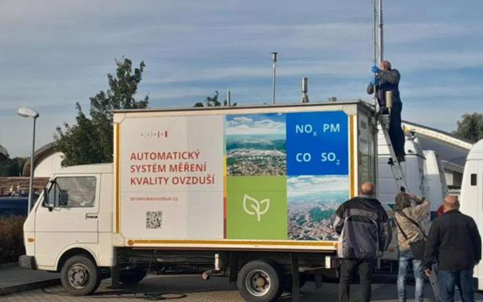 Ilustrační foto z měření kvality vzduchu v Turnově.