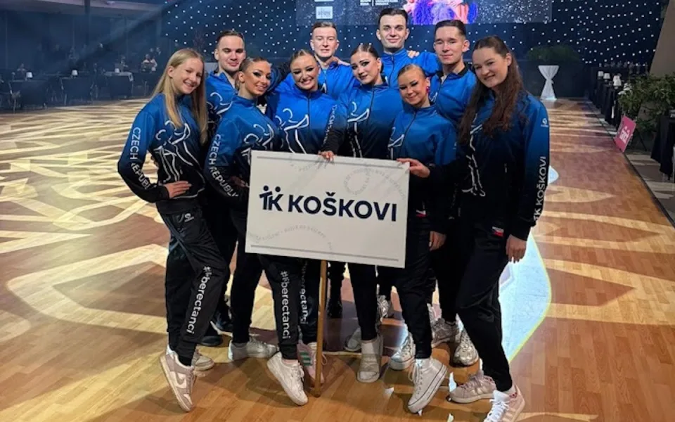 Taneční klub Koškovi zazářil na Mistrovství ČR družstev v Olomouci