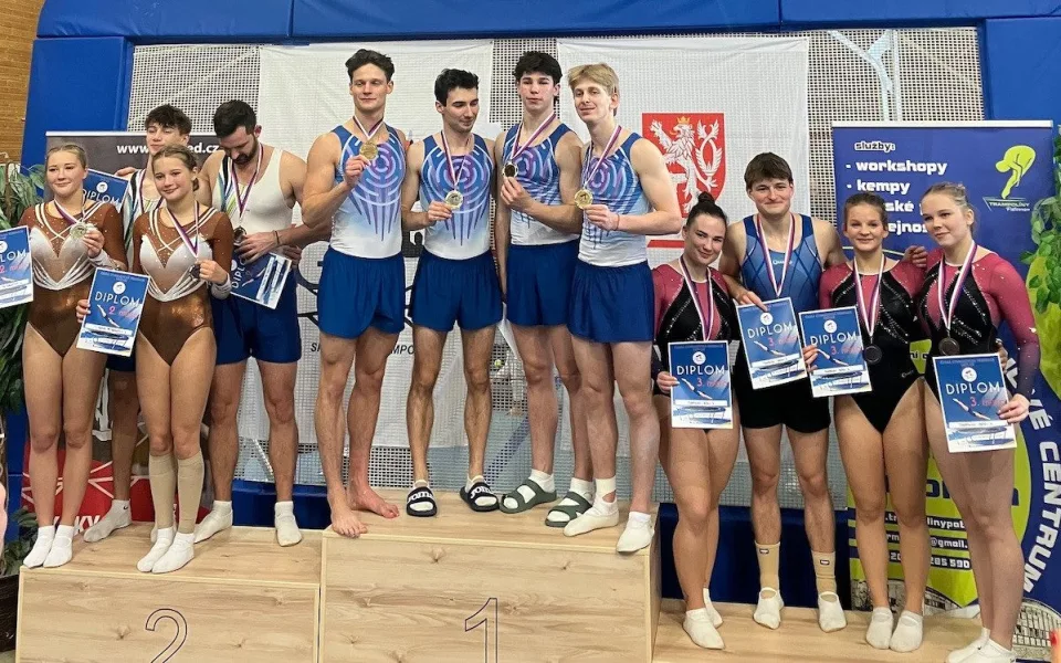 Bronz pro Liberec. Orionka hostila Mistrovství ČR družstev ve skocích na trampolíně