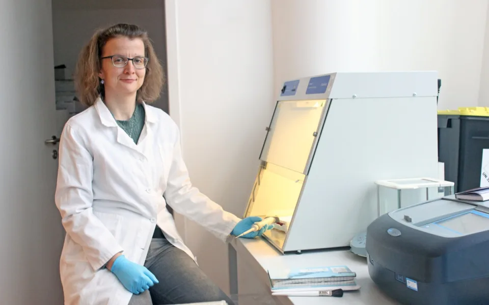 Magda Nechanická, která metodu qPCR analýzy vyvinula a ověřila