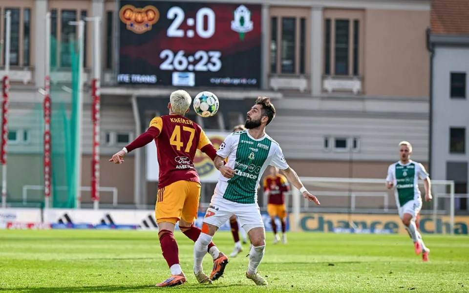 Fotbalisté Dukly i díky gólu po 692 ligových minutách porazili Jablonec 2:0