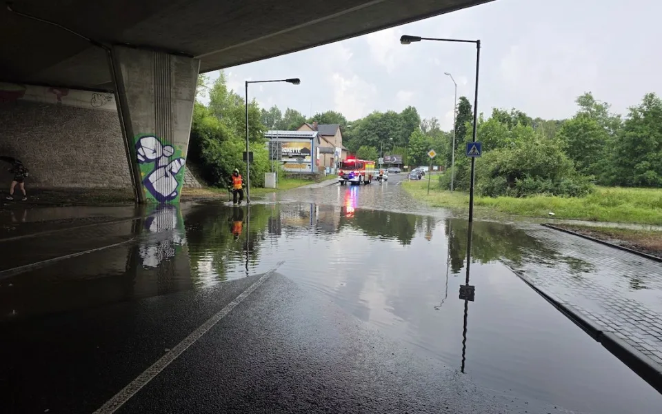 Bouřky a přívalový déšť v Libereckém kraji. Za hodinu hasiči vyjížděli dvacetkrát