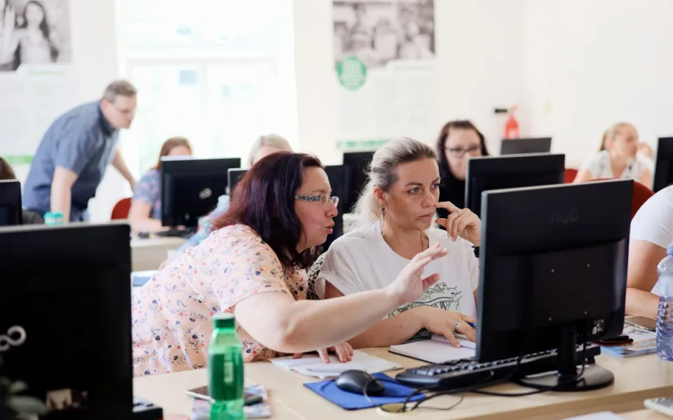 Snímek z rekvalifikačního kurzu PC pro začátečníky i pokročilé